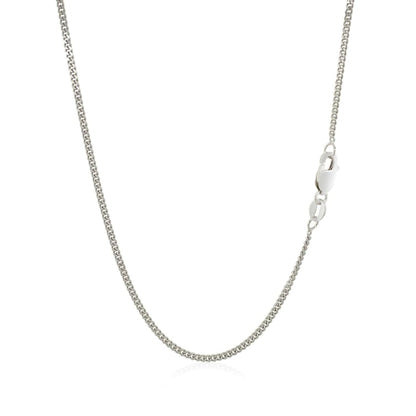 10k White Gold Gourmette Chain (1.40 mm) | Richard Cannon Jewelry