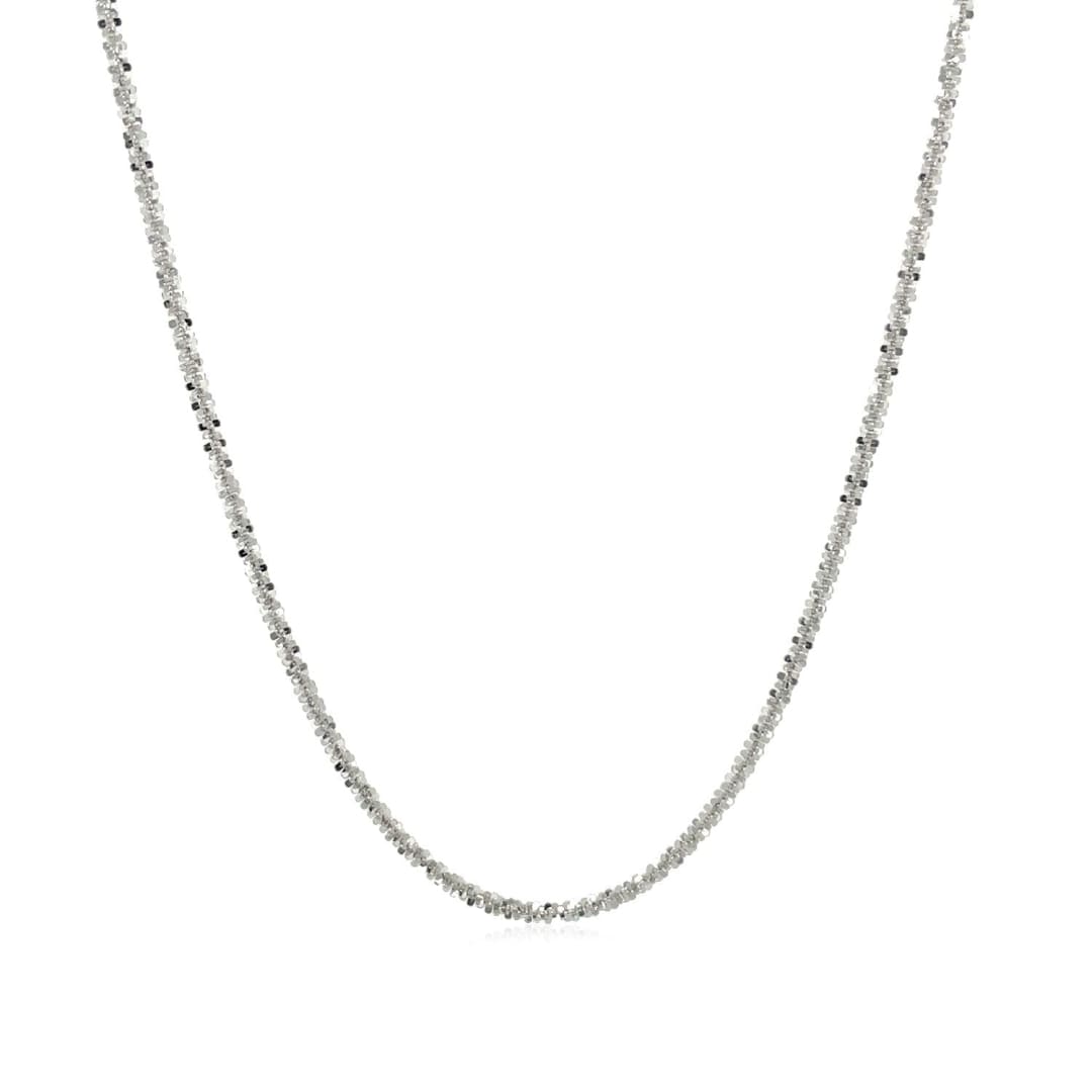 10k White Gold Sparkle Chain 1.5mm | Richard Cannon Jewelry