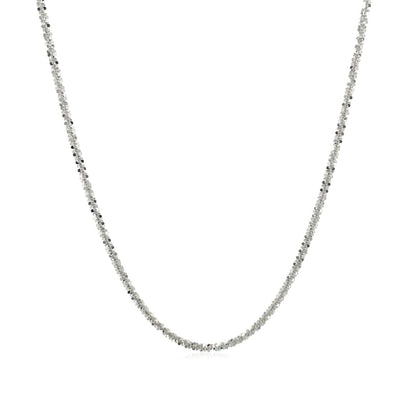 10k White Gold Sparkle Chain 1.5mm | Richard Cannon Jewelry