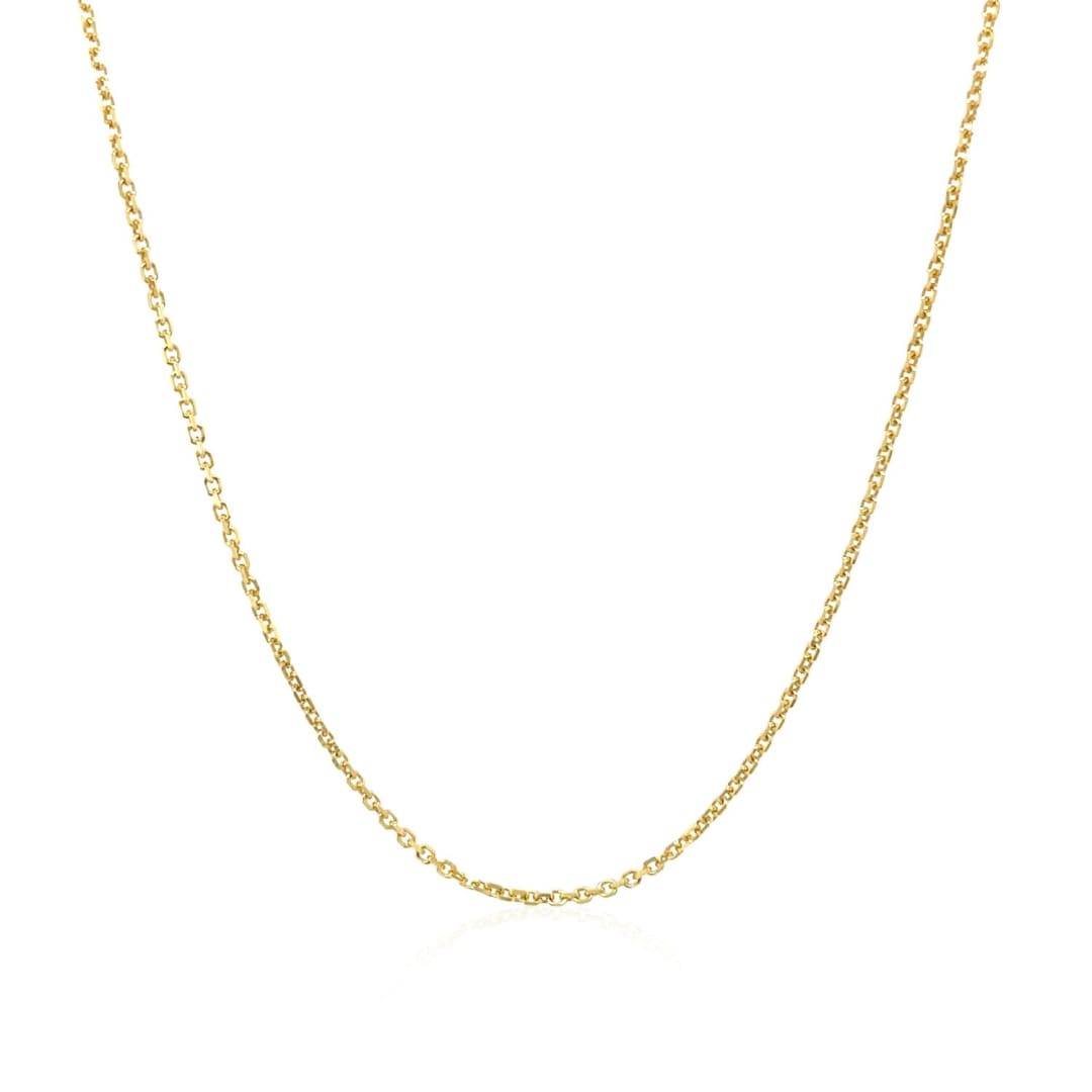 10k Yellow Gold Cable Chain 1.1mm | Richard Cannon Jewelry
