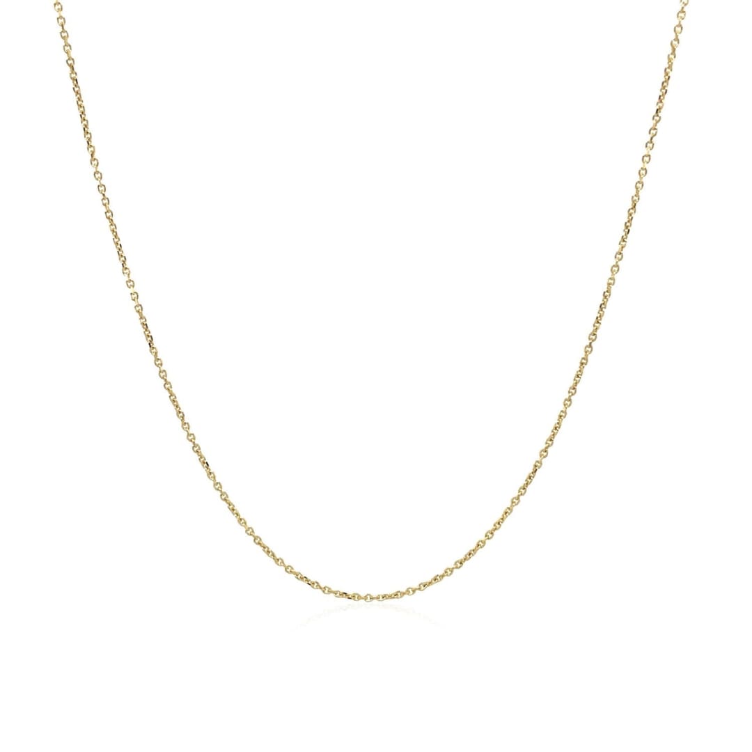 10k Yellow Gold Cable Link Chain (0.50 mm) | Richard Cannon Jewelry