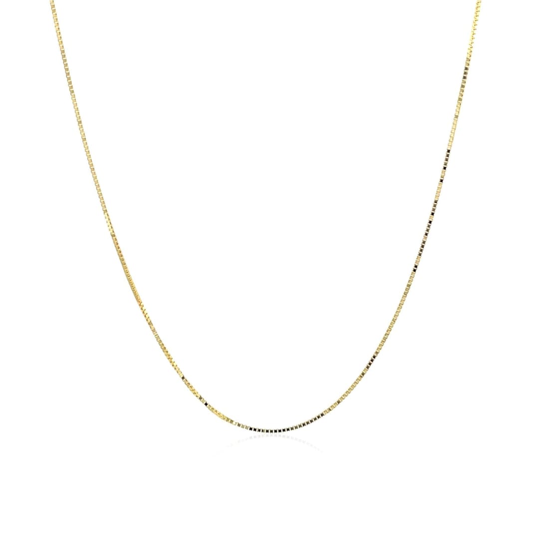 10k Yellow Gold Classic Box Chain 0.45mm | Richard Cannon Jewelry