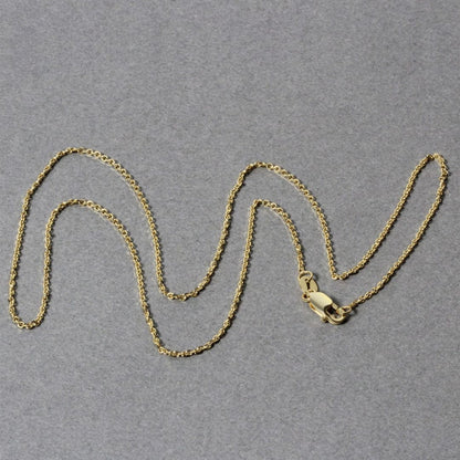 10k Yellow Gold Diamond Cut Cable Link Chain 1.1mm | Richard Cannon Jewelry