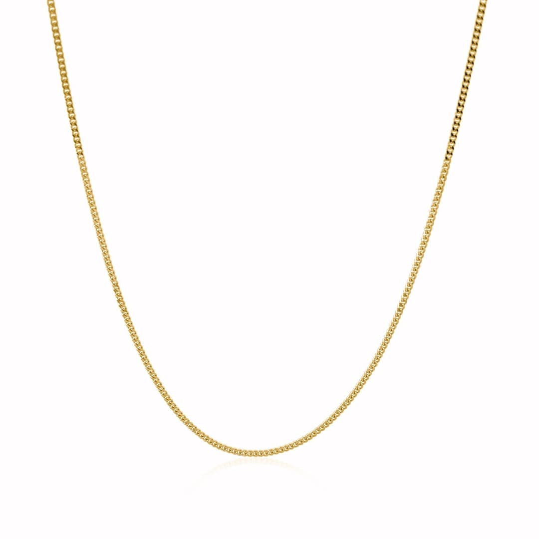 10k Yellow Gold Gourmette Chain 1.5mm | Richard Cannon Jewelry