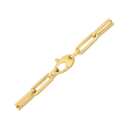 10K Yellow Gold Lite Paperclip Bracelet (4.2mm) | Richard Cannon Jewelry