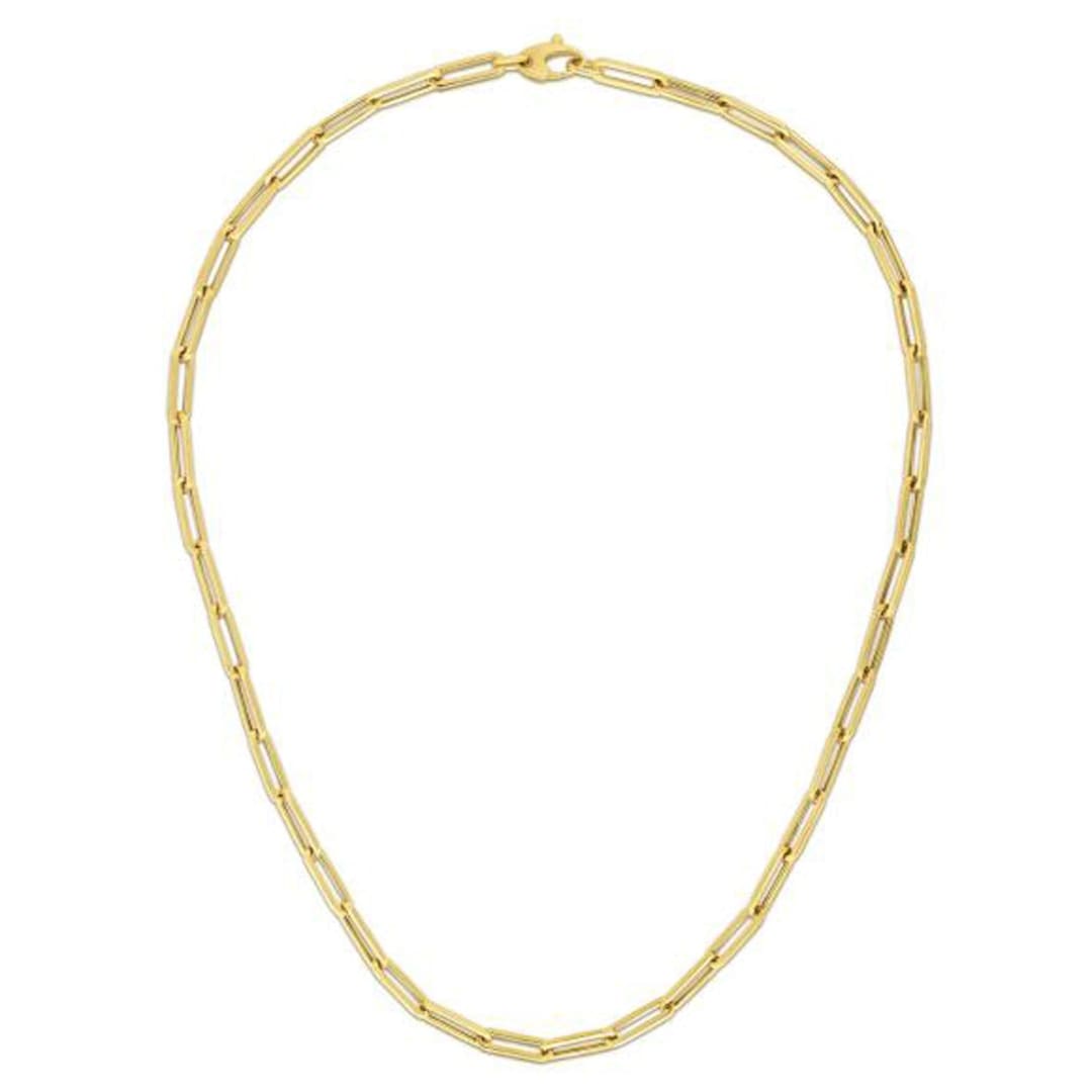 10K Yellow Gold Lite Paperclip Chain (4.2mm) | Richard Cannon Jewelry