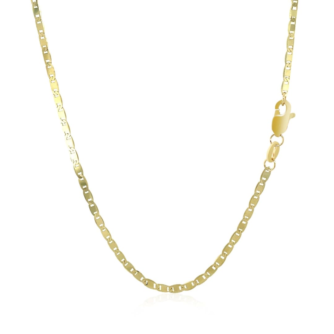 10k Yellow Gold Mariner Link Chain (1.70 mm) | Richard Cannon Jewelry