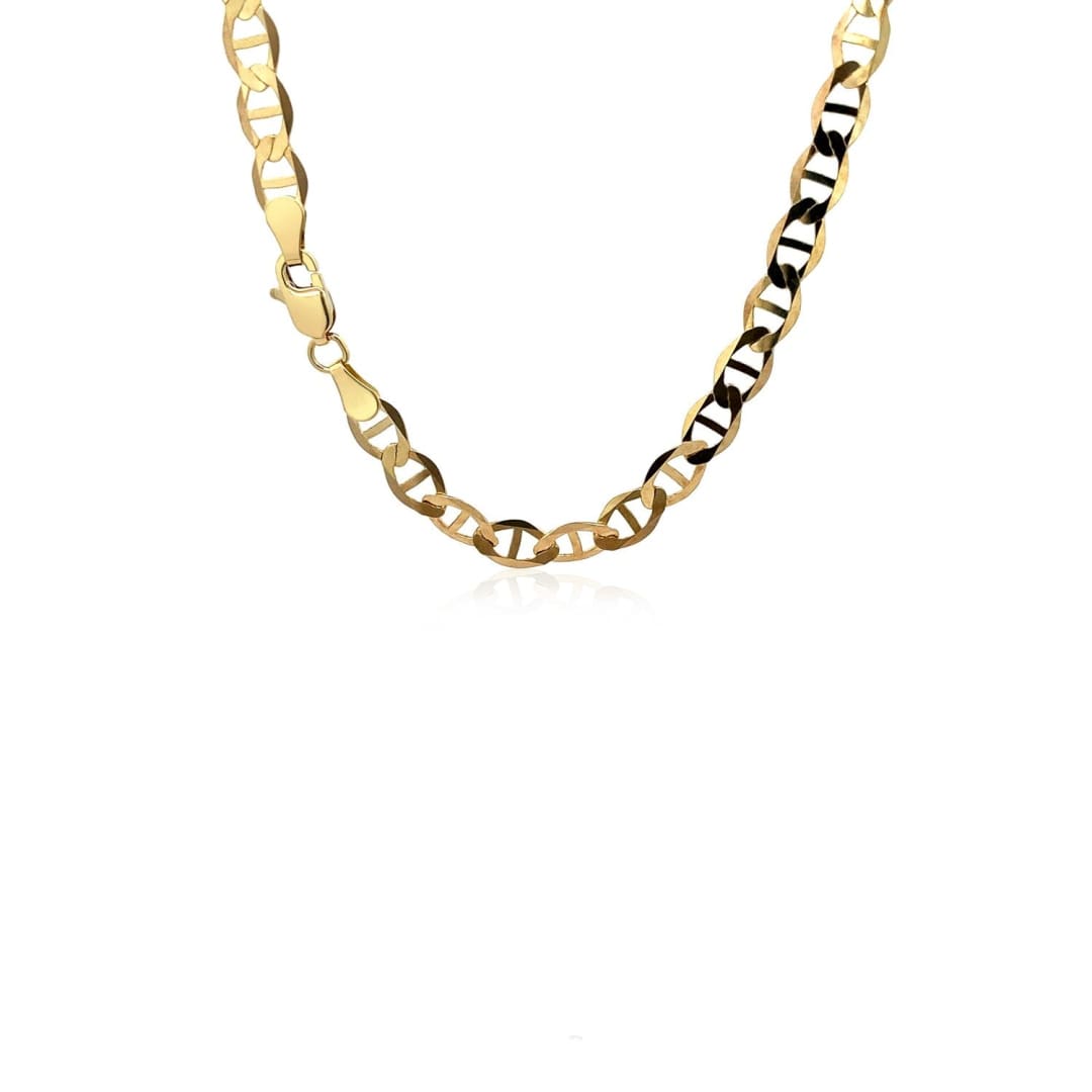 10k Yellow Gold Mariner Link Chain (5.10 mm) | Richard Cannon Jewelry