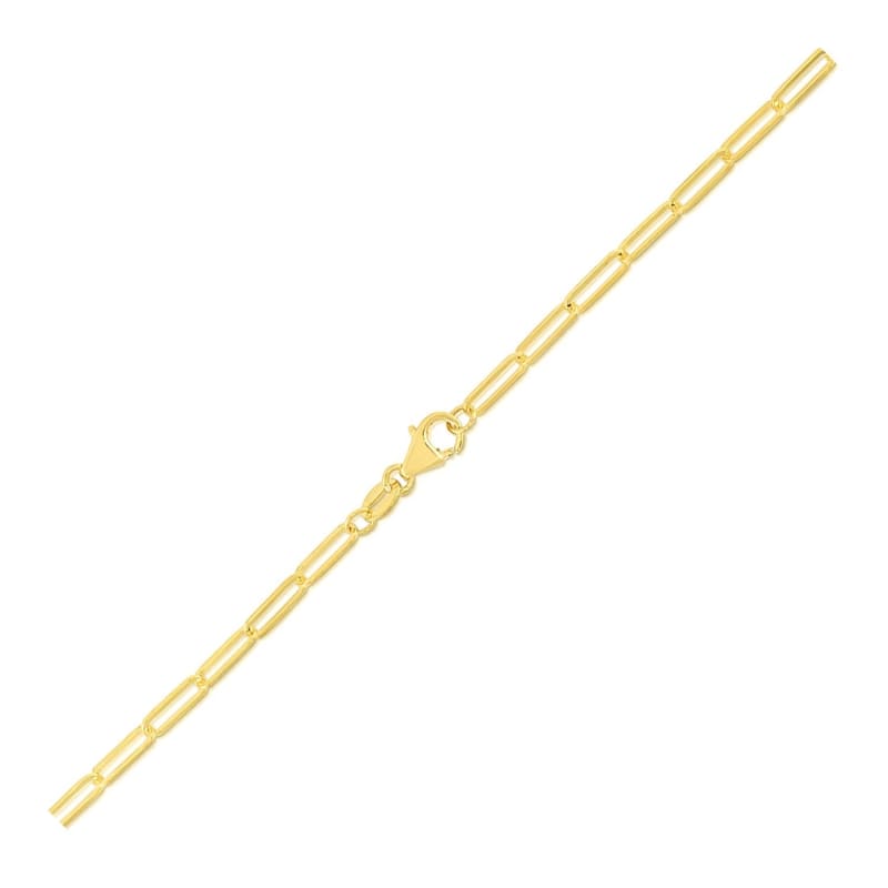 10K Yellow Gold Paperclip Bracelet (2.5mm) | Richard Cannon Jewelry