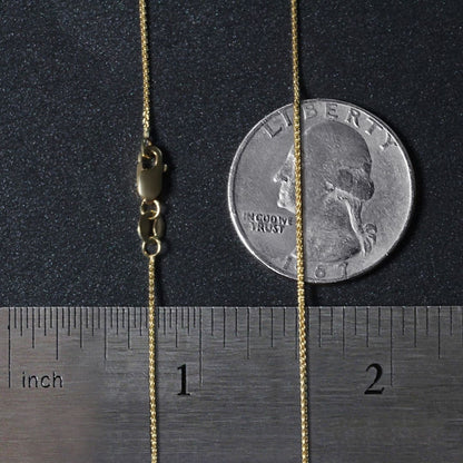 10k Yellow Gold Wheat Chain 0.6mm | Richard Cannon Jewelry