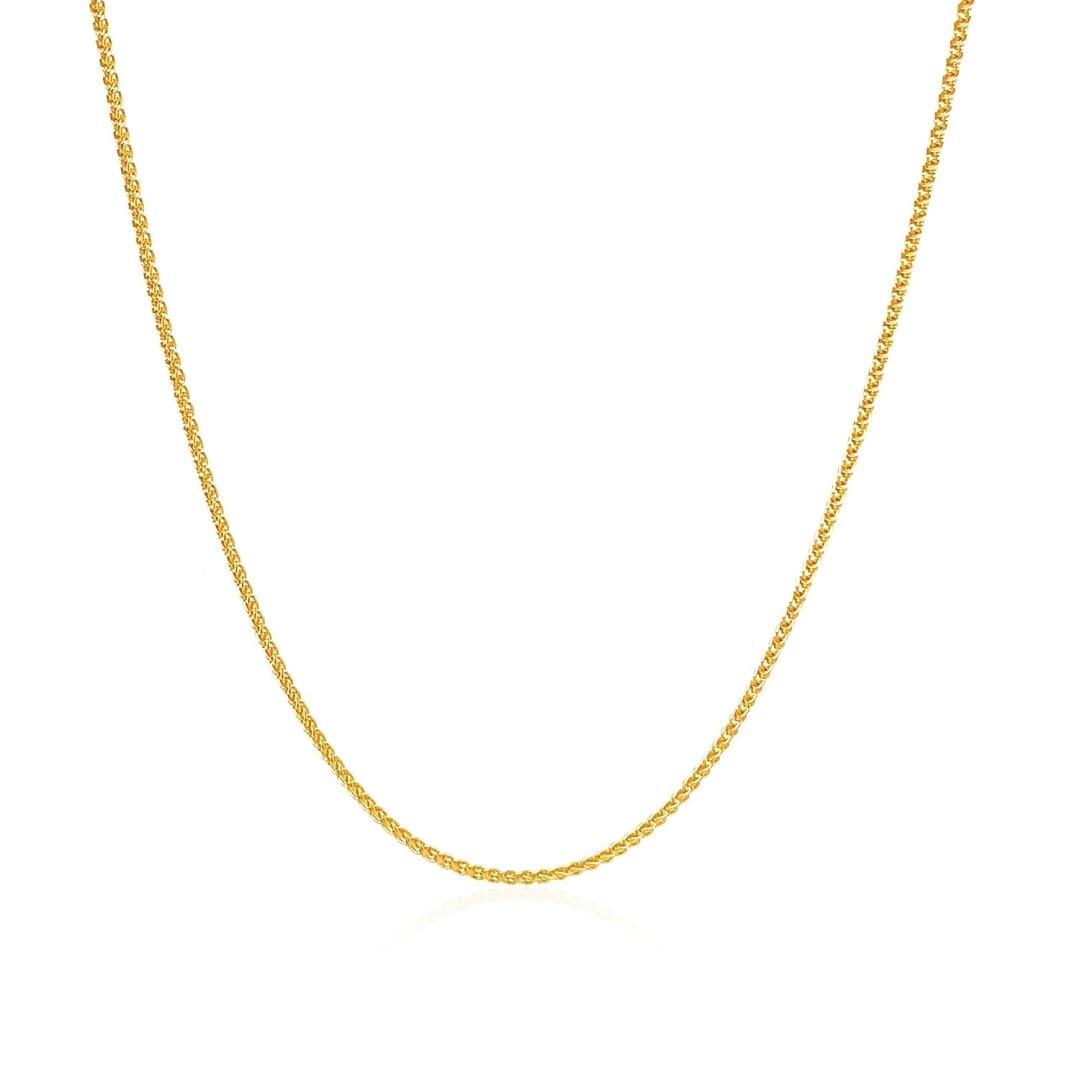 10k Yellow Gold Wheat Chain 1.0mm | Richard Cannon Jewelry