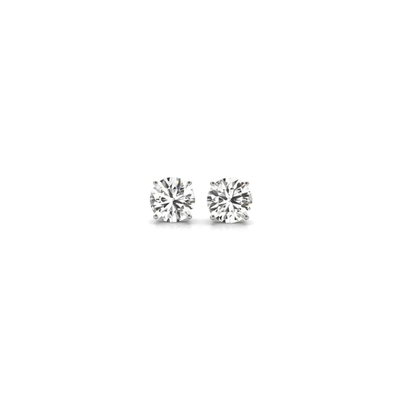 1/2 cttw Lab Grown Round Diamond Stud Earrings 14k White Gold (G/VS2) | Richard Cannon
