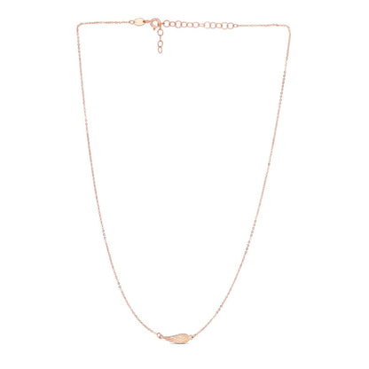 14K Rose Gold Angel Wing Necklace | Richard Cannon Jewelry