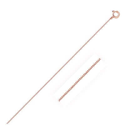 14k Rose Gold Classic Box Chain 0.45mm | Richard Cannon Jewelry