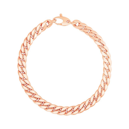 14K Rose Gold Cuban Link Bracelet | Richard Cannon Jewelry