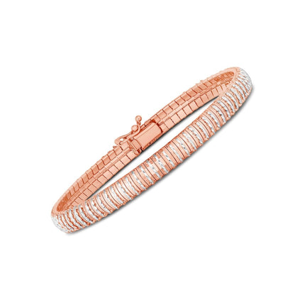 14k Rose Gold Diamante Flex Bracelet | Richard Cannon Jewelry