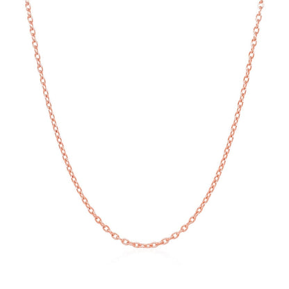 14k Rose Gold Round Cable Link Chain 1.5mm | Richard Cannon Jewelry