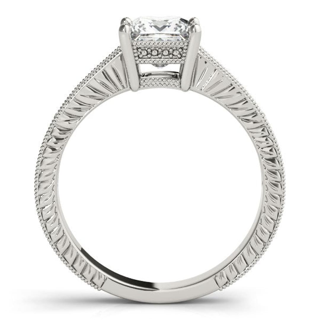 14k White Gold Antique Style Diamond Engagement Ring (1 1/8 cttw) | Richard Cannon Jewelry