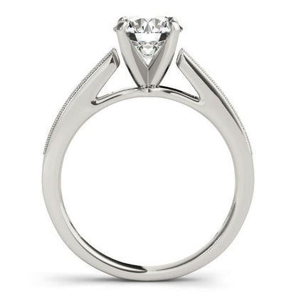 14k White Gold Antique Style Graduagted Diamond Engagement Ring (1 1/8 cttw) | Richard