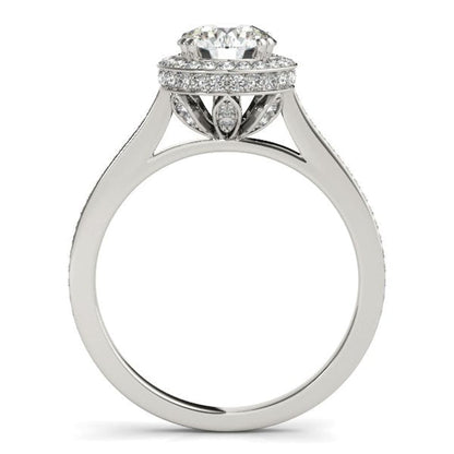 14k White Gold Classic Channel Slim Shank Diamond Engagement Ring (2 cttw) | Richard