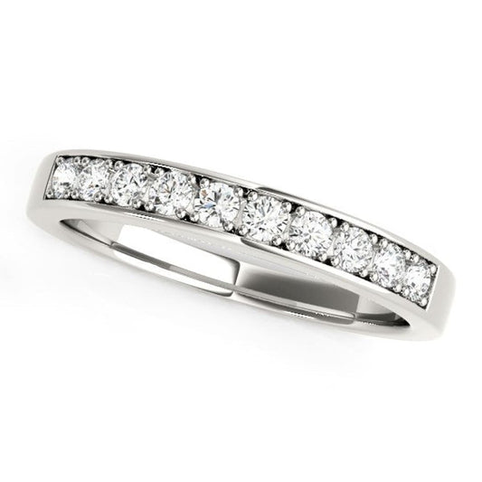 14k White Gold Classic Diamond Wedding Band (1/4 cttw) | Richard Cannon Jewelry