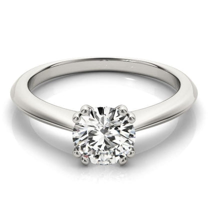 14k White Gold Double Prong Set Solitaire Diamond Engagement Ring (1 cttw) | Richard