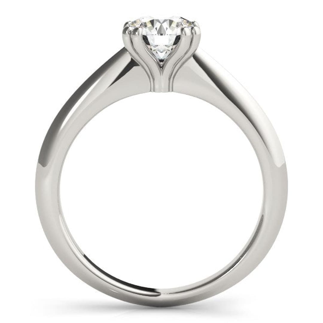 14k White Gold Double Prong Set Solitaire Diamond Engagement Ring (1 cttw) | Richard