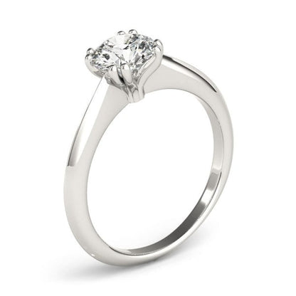 14k White Gold Double Prong Set Solitaire Diamond Engagement Ring (1 cttw) | Richard