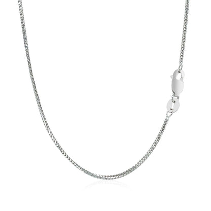 14k White Gold Franco Chain 0.9mm | Richard Cannon Jewelry