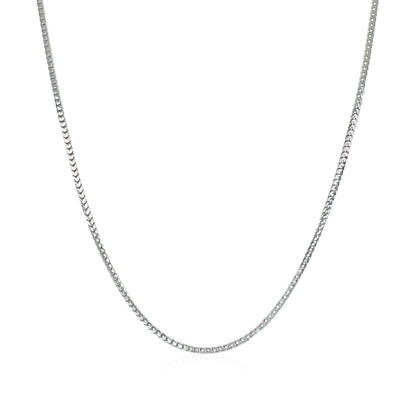 14k White Gold Franco Chain 0.9mm | Richard Cannon Jewelry