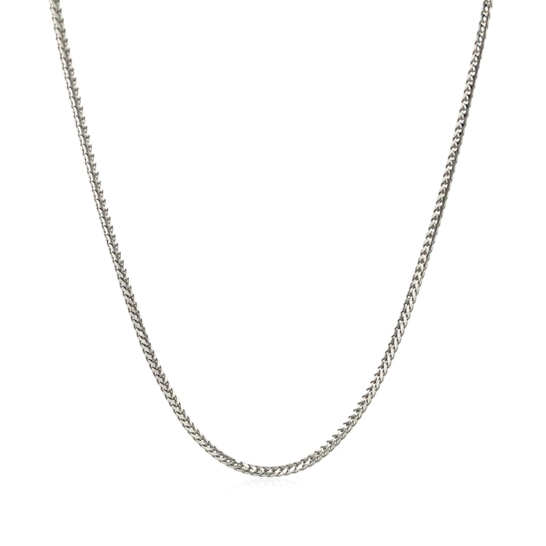 14k White Gold Franco Chain (1.20 mm) | Richard Cannon Jewelry