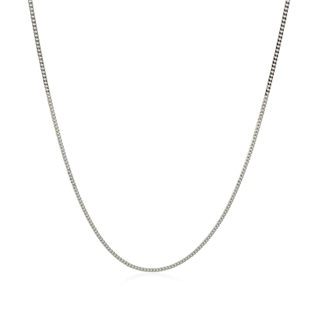 14k White Gold Gourmette Chain 1.0mm | Richard Cannon Jewelry