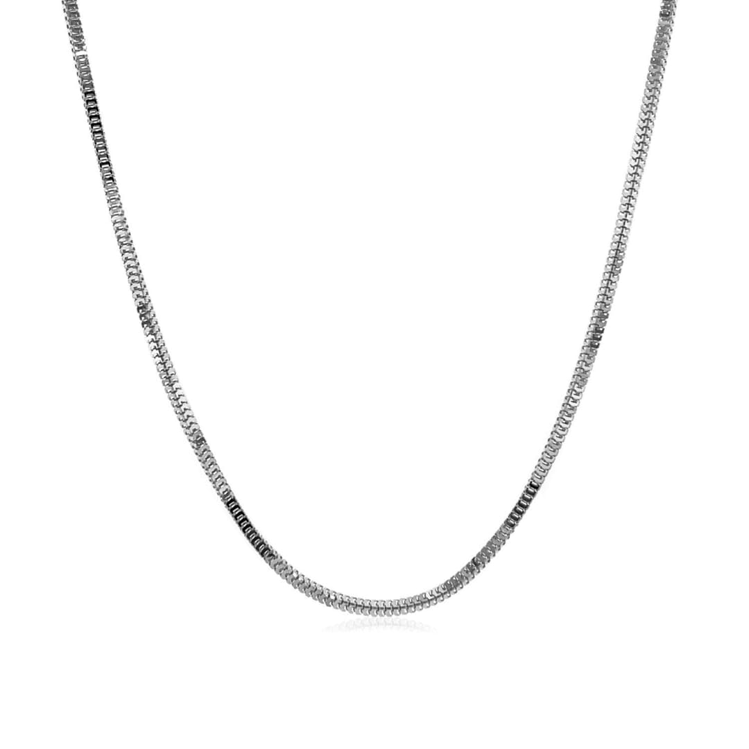 14k White Gold Milano Chain 1.1mm | Richard Cannon Jewelry