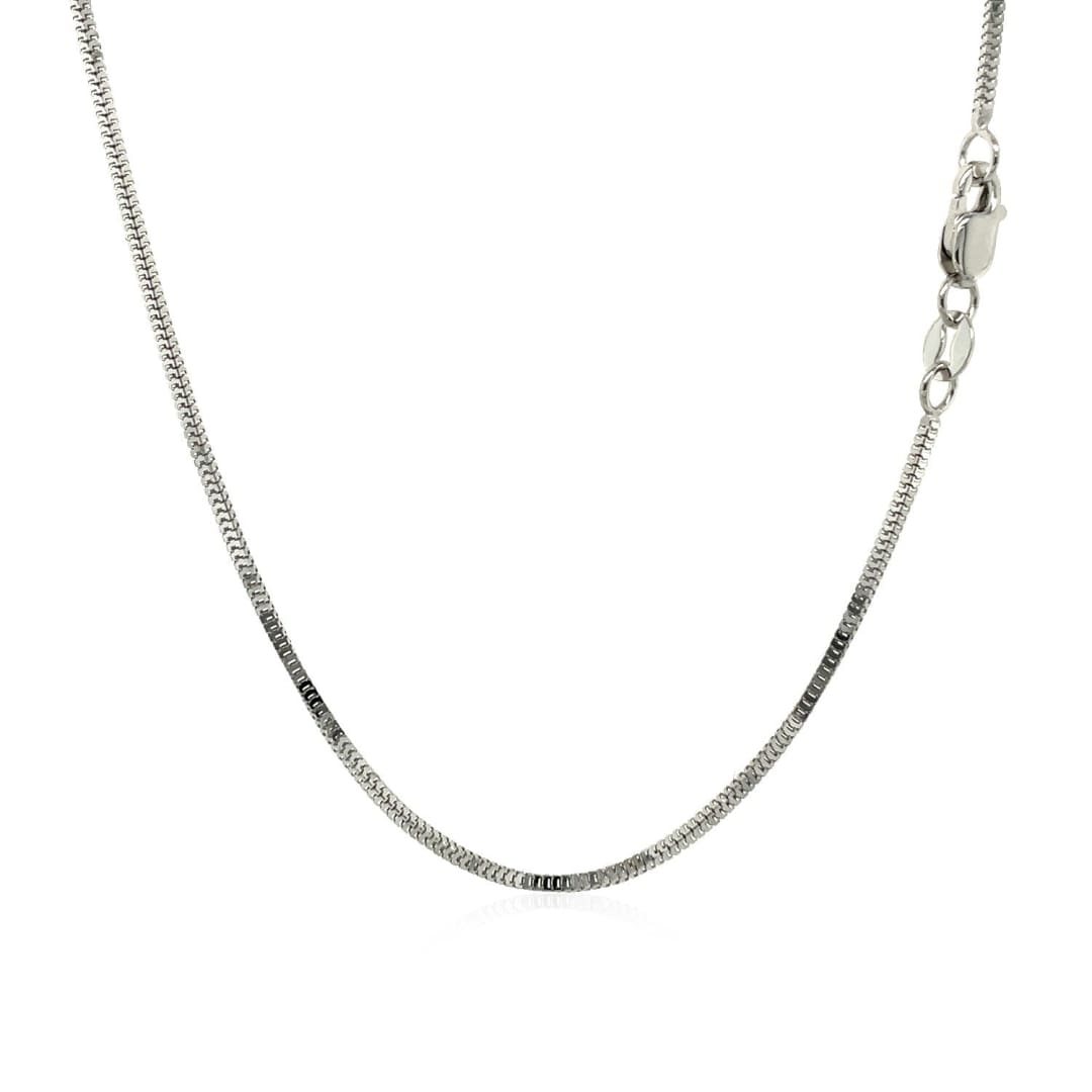 14k White Gold Milano Chain 1.1mm | Richard Cannon Jewelry