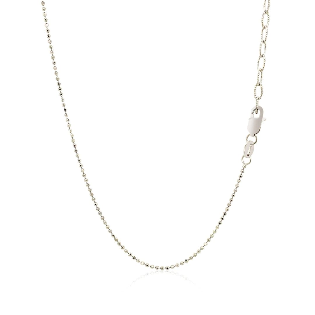 14k White Gold Necklace with Round Diamond Charms | Richard Cannon Jewelry
