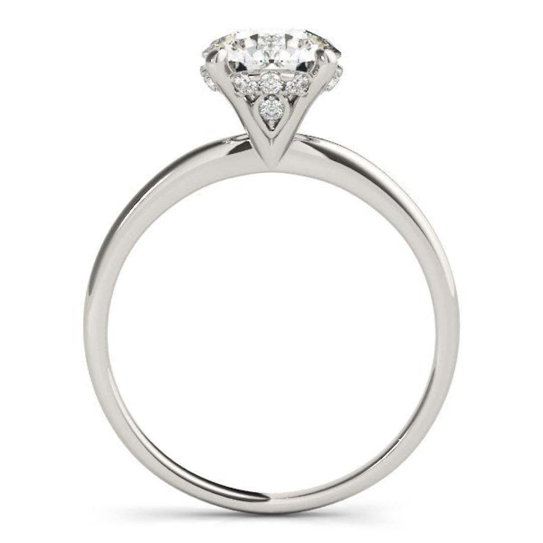 14k White Gold Prong Set Round Diamond Engagement Ring (2 cttw) | Richard Cannon Jewelry