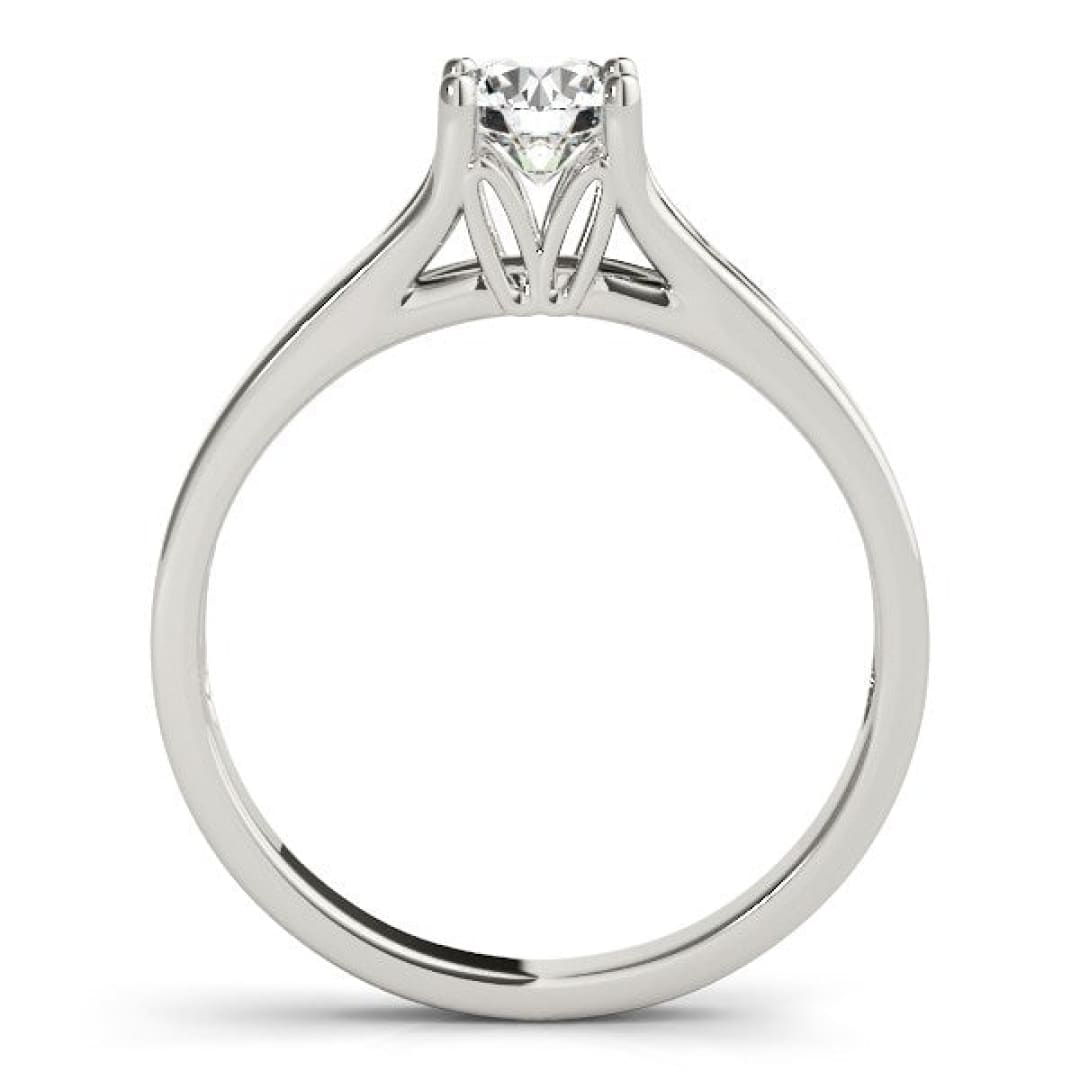 14k White Gold Prong Set Style Solitaire Diamond Engagement Ring (1/2 cttw) | Richard
