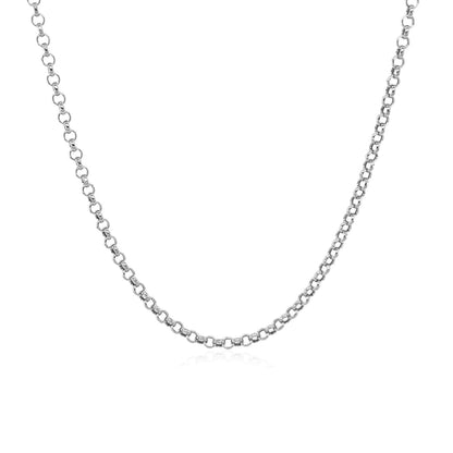 14k White Gold Rolo Chain 1.9mm | Richard Cannon Jewelry