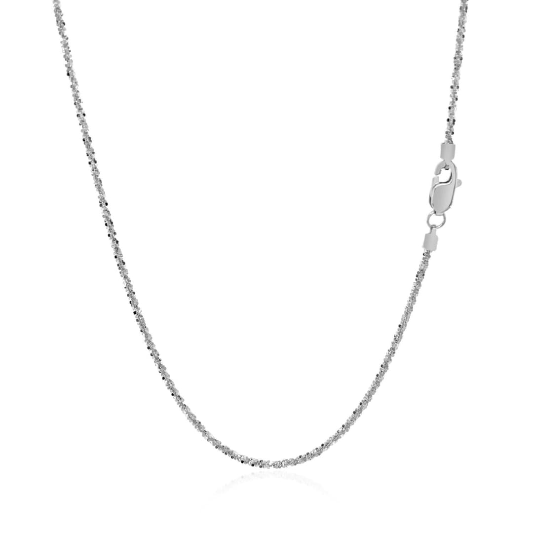 14k White Gold Sparkle Chain 1.0mm | Richard Cannon Jewelry