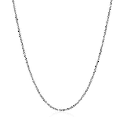 14k White Gold Sparkle Chain 1.0mm | Richard Cannon Jewelry