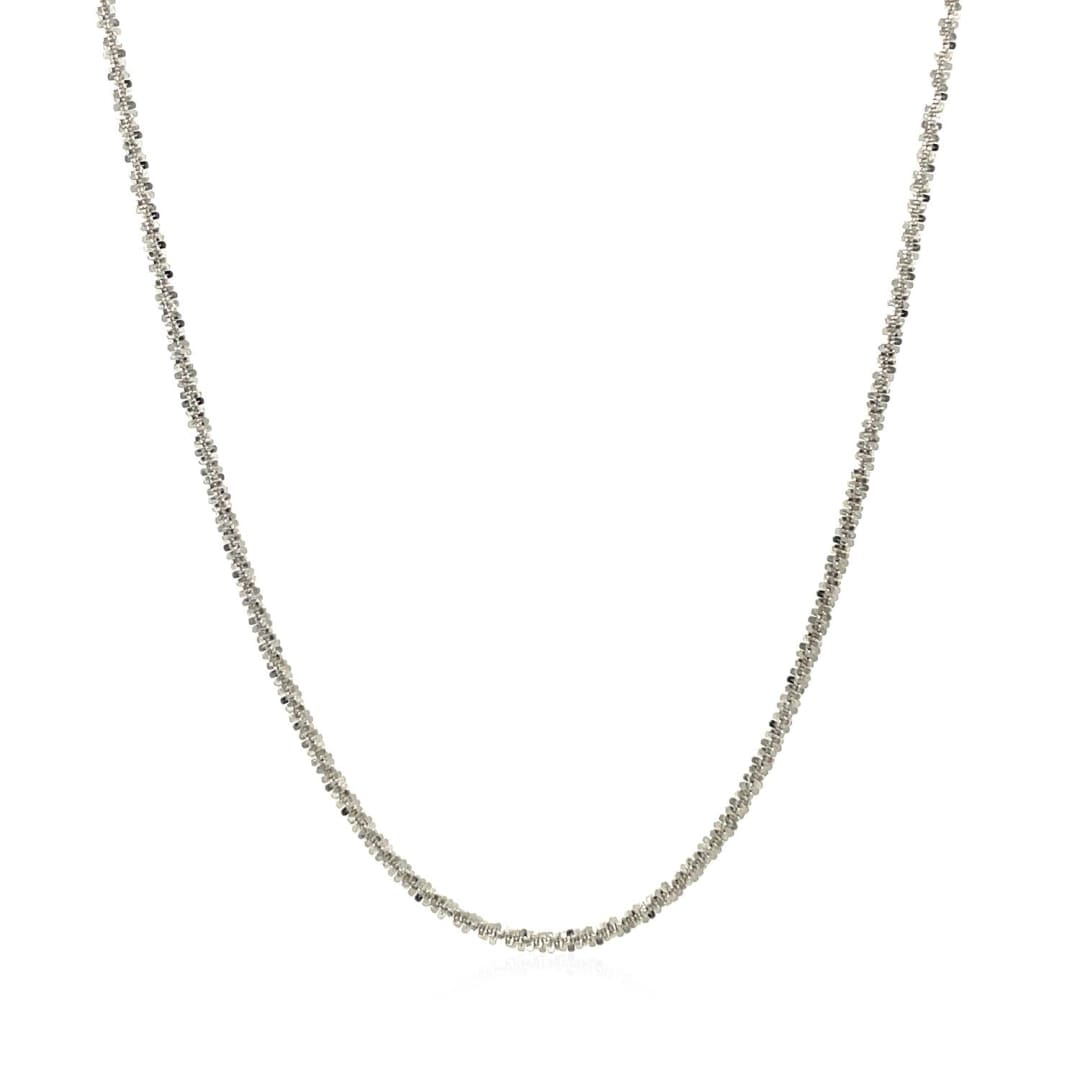 14k White Gold Sparkle Chain 1.5mm | Richard Cannon Jewelry