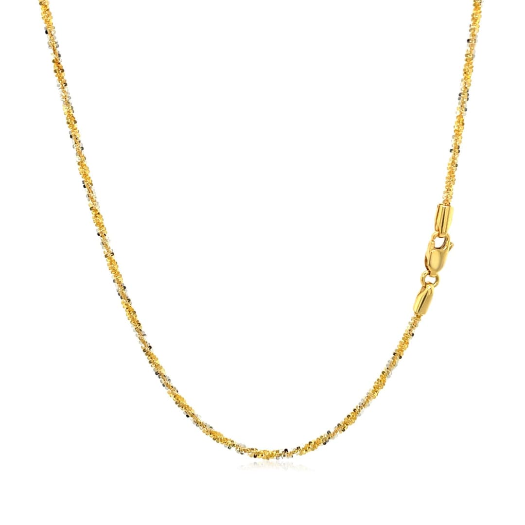 14k White and Yellow Gold Two Tone Sparkle Chain (1.50 mm) | Richard Cannon Jewelry