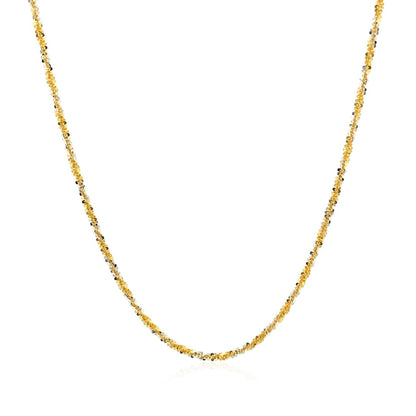 14k White and Yellow Gold Two Tone Sparkle Chain (1.50 mm) | Richard Cannon Jewelry