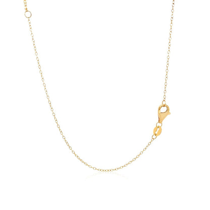 14k Yellow Gold 18 inch Two Strand Necklace with Circle and Bar Pendants | Richard Cannon