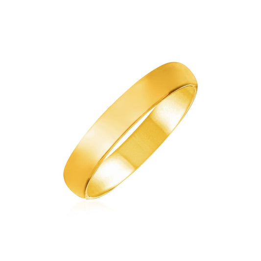 14k Yellow Gold 4mm Comfort Fit Wedding Band | Richard Cannon Jewelry