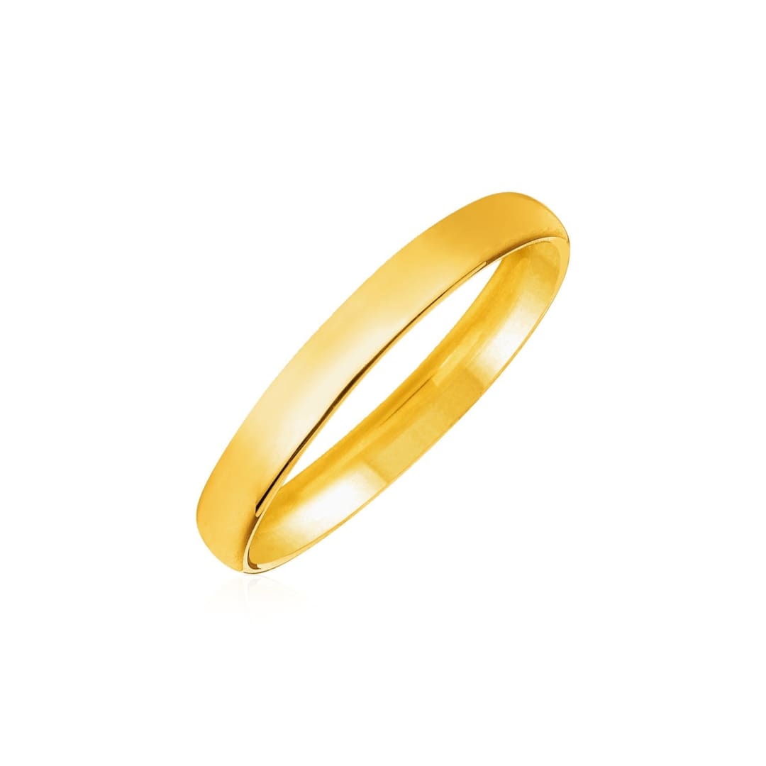 14k Yellow Gold 5mm Comfort Fit Wedding Band | Richard Cannon Jewelry