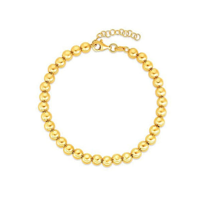 14k Yellow Gold Bead Chain Necklace(5mm) | Richard Cannon Jewelry