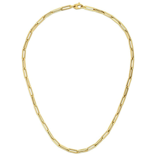 14K Yellow Gold Bold Paperclip Chain (4.2 mm) | Richard Cannon Jewelry