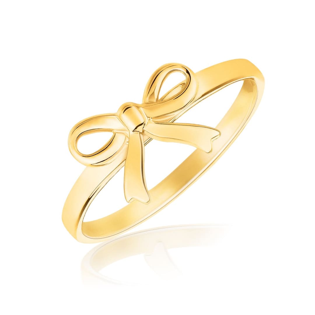 14k Yellow Gold Bow Ring | Richard Cannon Jewelry