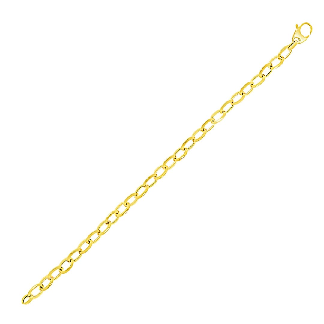 14k Yellow Gold Cable Chain Style Bracelet | Richard Cannon Jewelry